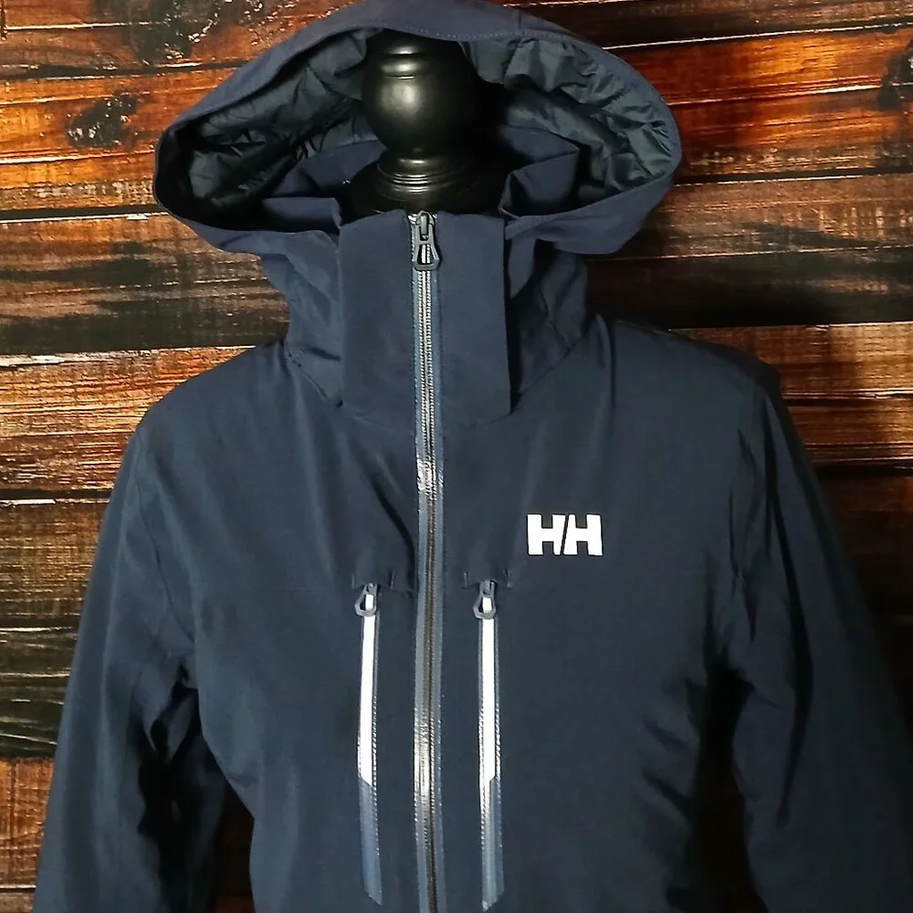Helly Hansen XS Alphelia Lifaloft Ski Jacket Navy 65676 Waterproof Insulated - Picture 5 of 16